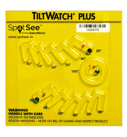 TiltWatch Plus Multi-angle Tilt Indicator Label